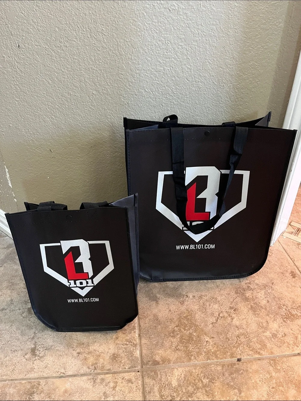 Black Reusable Baseball Lifestyle bags